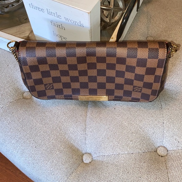 Authentic Louis Vuitton Damier Ebene Favorite MM bag/clutch - Picture 5 of 15